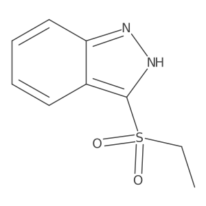 3-(ethylsulfonyl)-1H-indazole结构式