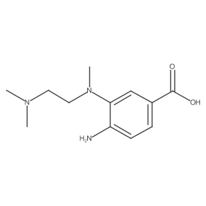 4-Amino-3-((2-(dimethylamino)ethyl)(methyl)amino)benzoic acid Structure