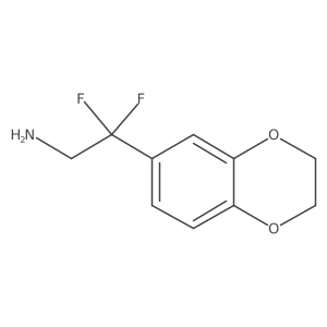 2-(2,3-Dihydro-1,4-benzodioxin-6-yl)-2,2-difluoroethan-1-amine结构式
