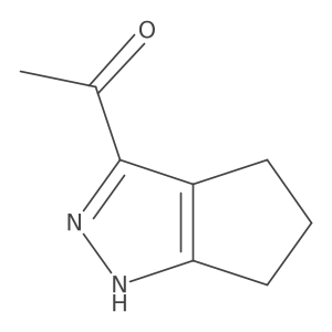 1-{1h,4h,5h,6h-Cyclopenta[c]pyrazol-3-yl}ethan-1-one结构式