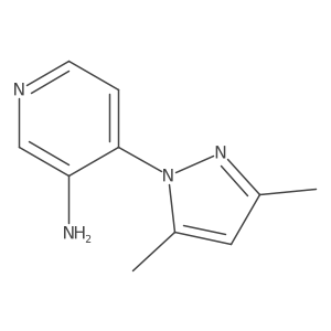 4-(3,5-dimethyl-1H-pyrazol-1-yl)pyridin-3-amine结构式