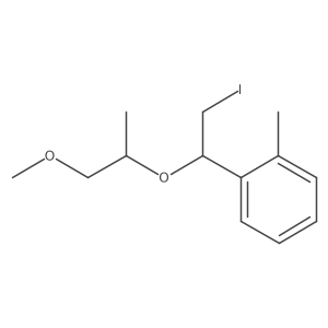 1-{2-Iodo-1-[(1-methoxypropan-2-yl)oxy]ethyl}-2-methylbenzene结构式