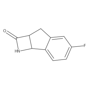 5-Fluoro-1H,2H,2aH,3H,7bH-indeno[1,2-b]azet-2-one结构式