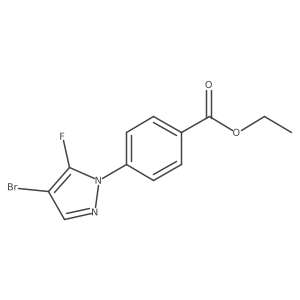 Ethyl 4-(4-bromo-5-fluoropyrazol-1-yl)benzoate Structure