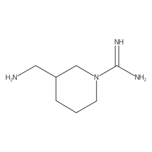 (3S)-3-(aminomethyl)piperidine-1-carboximidamide结构式