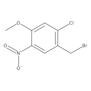 1-(Bromomethyl)-2-chloro-4-methoxy-5-nitrobenzene结构式