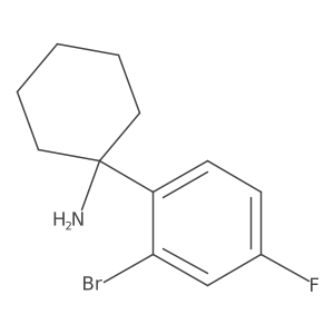 1-(2-bromo-4-fluoro-phenyl)cyclohexanamine结构式
