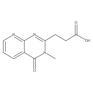 3-(3-Methyl-4-oxo-3,4-dihydropyrido[2,3-d]pyrimidin-2-yl)propanoic acid结构式