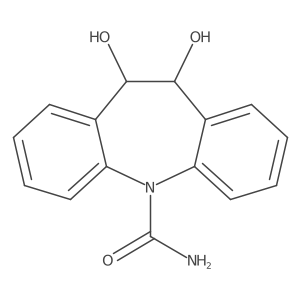 rac trans-10,11-Dihydro-10,11-dihydroxy Carbamazepine结构式