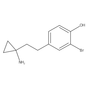 4-[2-(1-Aminocyclopropyl)ethyl]-2-bromophenol Structure