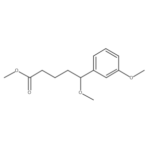 Methyl 5-methoxy-5-(3-methoxyphenyl)pentanoate Structure