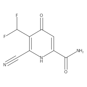 6-Cyano-5-(difluoromethyl)-4-hydroxypicolinamide结构式