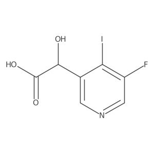 2-(3-Fluoro-4-iodopyridin-5-yl)-2-hydroxyacetic acid Structure