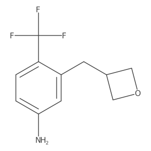 3-(Oxetan-3-ylmethyl)-4-(trifluoromethyl)aniline Structure