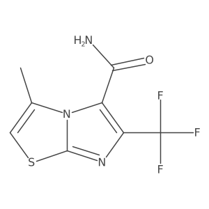 3-Methyl-6-(trifluoromethyl)imidazo[2,1-b]thiazole-5-carboxamide Structure