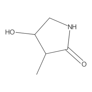 4-Hydroxy-3-methylpyrrolidin-2-one结构式
