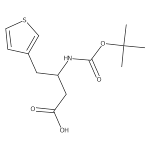3-((Tert-butoxycarbonyl)amino)-4-(thiophen-3-yl)butanoic acid Structure