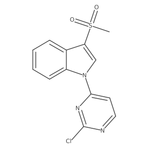 1-(2-chloropyrimidin-4-yl)-3-(methylsulfonyl)-1H-indole Structure