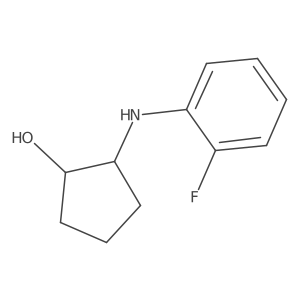 (1R,2R)-2-[(2-fluorophenyl)amino]cyclopentan-1-ol结构式