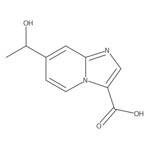7-(1-Hydroxyethyl)imidazo[1,2-a]pyridine-3-carboxylic acid Structure