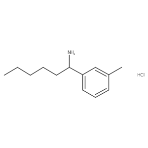 1-(m-Tolyl)hexan-1-amine hydrochloride结构式