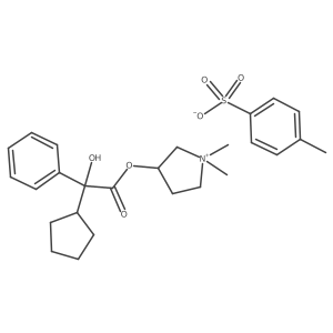 Glycopyrronium tosylate anhydrous, threo-结构式