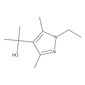2-(1-ethyl-3,5-dimethyl-1H-pyrazol-4-yl)propan-2-ol结构式