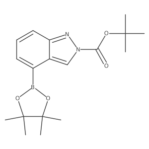 Tert-butyl 4-(4,4,5,5-tetramethyl-1,3,2-dioxaborolan-2-yl)-2h-indazole-2-carboxylate结构式