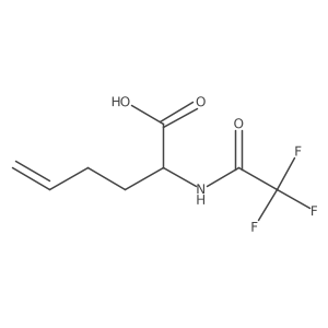 2-(Trifluoroacetamido)hex-5-enoic acid结构式