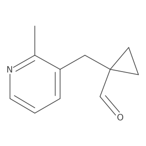 1-[(2-Methylpyridin-3-yl)methyl]cyclopropane-1-carbaldehyde Structure