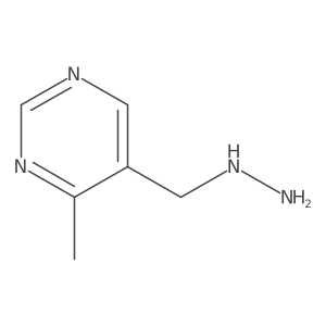 5-(Hydrazinylmethyl)-4-methylpyrimidine Structure