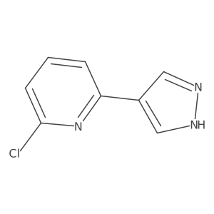 2-Chloro-6-(1H-pyrazol-4-yl)pyridine Structure