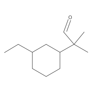 2-(3-Ethylcyclohexyl)-2-methylpropanal Structure