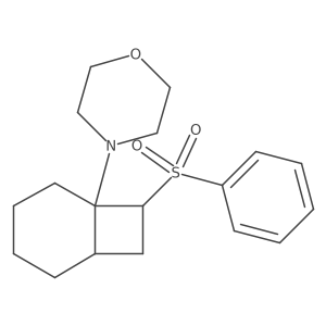 4-[8-(Phenylsulfonyl)bicyclo[4.2.0]oct-1-yl]morpholine结构式