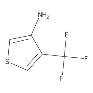 4-(Trifluoromethyl)thiophen-3-amine结构式
