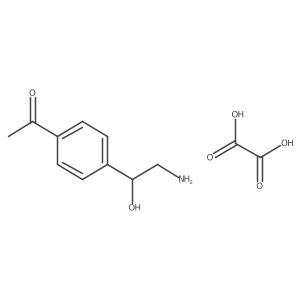 1-(4-(2-Amino-1-hydroxyethyl)phenyl)ethanone oxalate结构式