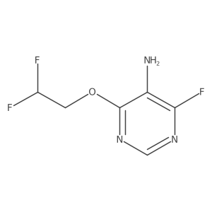 4-(2,2-Difluoroethoxy)-6-fluoropyrimidin-5-amine结构式
