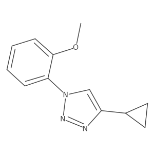4-cyclopropyl-1-(2-methoxyphenyl)-1H-1,2,3-triazole结构式