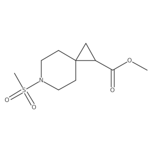 Methyl 6-(methylsulfonyl)-6-azaspiro[2.5]octane-1-carboxylate结构式