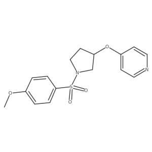 4-((1-((4-Methoxyphenyl)sulfonyl)pyrrolidin-3-yl)oxy)pyridine Structure