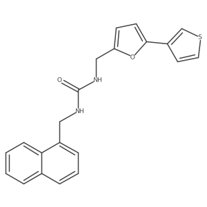 1-(Naphthalen-1-ylmethyl)-3-((5-(thiophen-3-yl)furan-2-yl)methyl)urea Structure