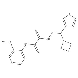 N1-(2-(azetidin-1-yl)-2-(thiophen-3-yl)ethyl)-N2-(2-(methylthio)phenyl)oxalamide Structure