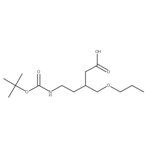 5-{[(Tert-butoxy)carbonyl]amino}-3-(propoxymethyl)pentanoic acid Structure