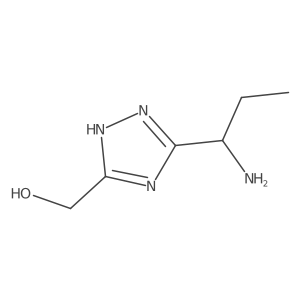 [5-(1-Aminopropyl)-4H-1,2,4-triazol-3-yl]methanol结构式