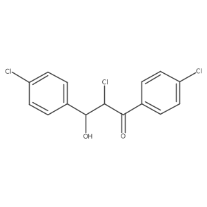 Propiophenone, 2,4a(2)-dichloro-3-(p-chlorophenyl)-3-hydroxy- Structure