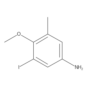 3-Iodo-4-methoxy-5-methylaniline结构式