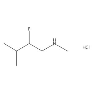 (2-Fluoro-3-methylbutyl)(methyl)amine hydrochloride结构式