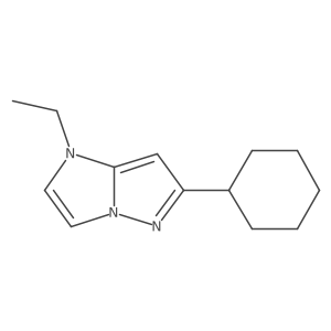 6-cyclohexyl-1-ethyl-1H-imidazo[1,2-b]pyrazole Structure