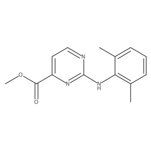 Methyl 2-[(2,6-dimethylphenyl)amino]pyrimidine-4-carboxylate Structure