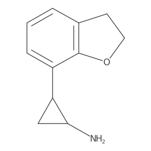 2-(2,3-Dihydro-1-benzofuran-7-yl)cyclopropan-1-amine结构式